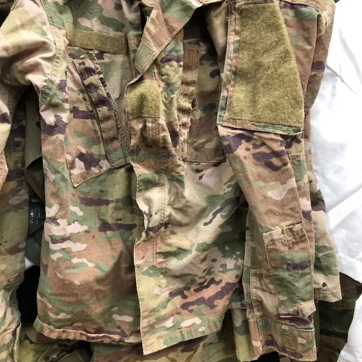 [BUNJANG] Military Camo Top XS-S / 미군 멀티캠 상의 엑스스몰숏 A급