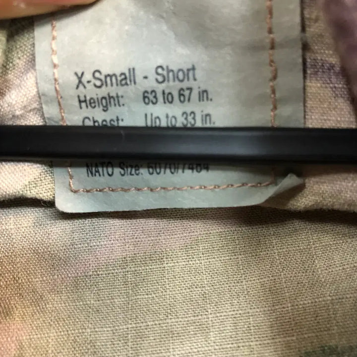 [BUNJANG] Military Camo Top XS-S / 미군 멀티캠 상의 엑스스몰숏 A급