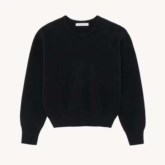 [BUNJANG] Moondal Basic Round Knit Sweater Black / unisex) 문달 베이직 라운드 니트 스웨터 블랙 25fw