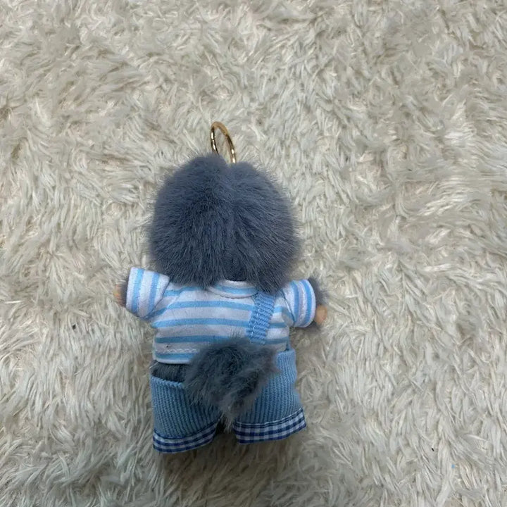 [BUNJANG] Monchhichi Overalls Doll Keyring / (새상품) 멜빵 몬치치 인형키링 몬치치 희귀템