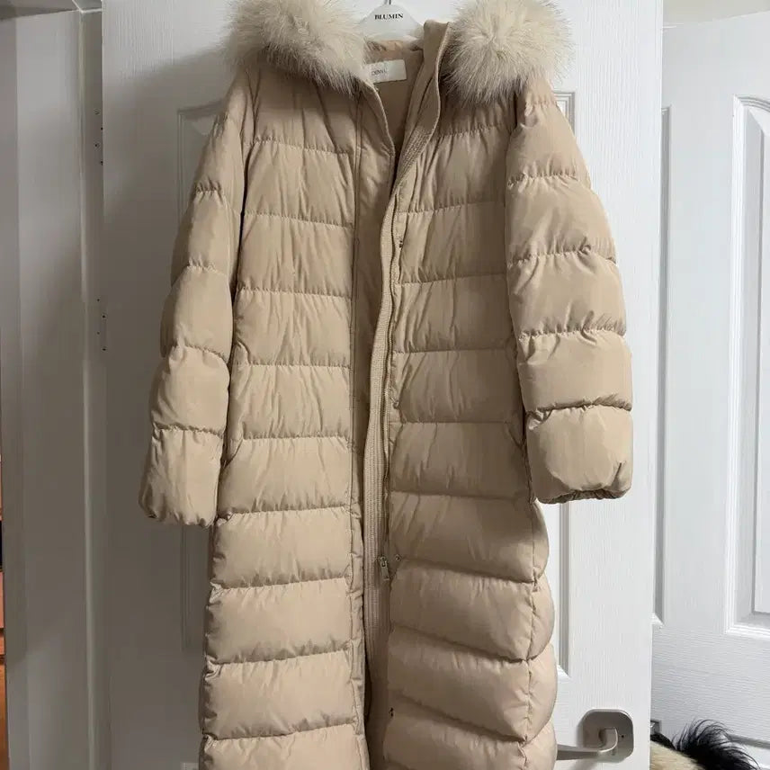 [BUNJANG] Deuel Flamingo Fox Fur Long Down Jacket / 듀엘 플라밍고 폭스퍼 롱패딩 55 (고가라인)