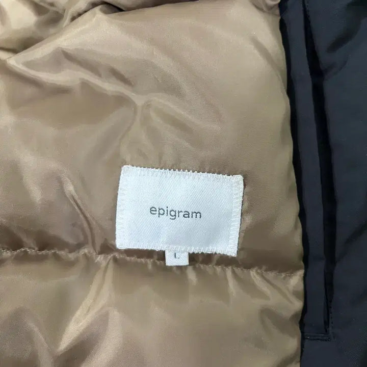 [BUNJANG] Epigram Pearl Collar Short Padded Jacket (Black) / (무료배송) [L] 시리즈 에피그램 펄카라 숏패딩 (블랙)