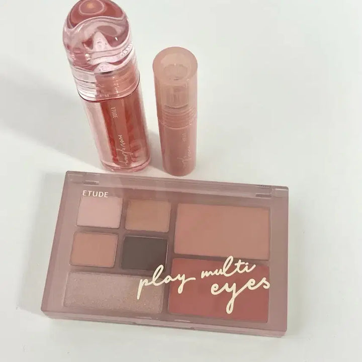 [BUNJANG] Etude Play Multi Eyes Chaechae Coral + Richy Richy / 에뛰드 플레이 멀티 아이즈 채채코랄 + 리치는리취