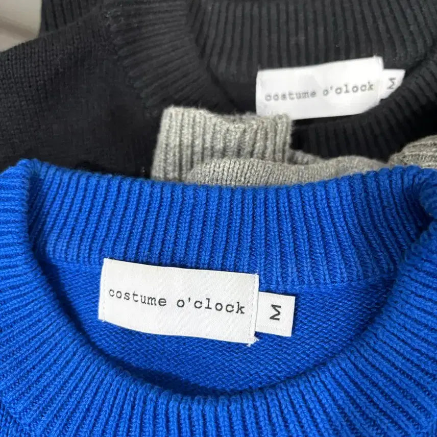 [BUNJANG] Custom A Clock Soft Cotton Crew Neck Knit (M) / (무료배송) [M] 커스텀어클락 소프트 코튼 크루넥 니트 (3칼라)