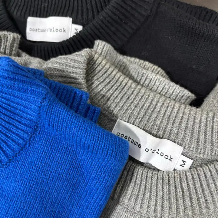 [BUNJANG] Custom A Clock Soft Cotton Crew Neck Knit (M) / (무료배송) [M] 커스텀어클락 소프트 코튼 크루넥 니트 (3칼라)