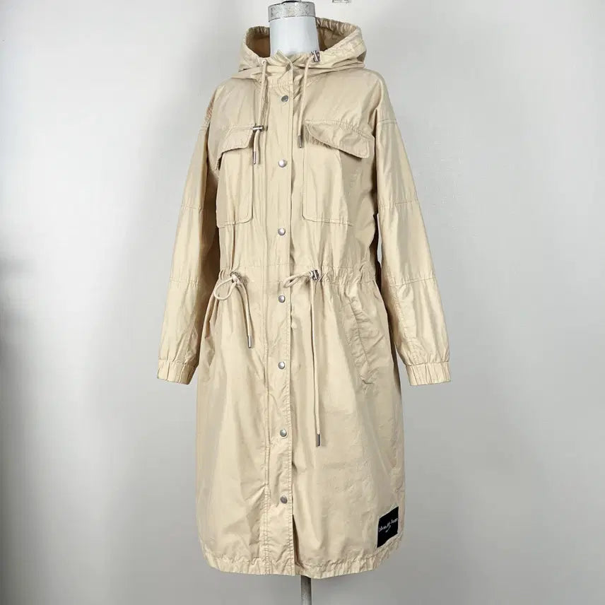 [BUNJANG] Calvin Klein Long Windbreaker Jacket / CK 캘빈클라인/롱 자켓 바람막이 코트 여S M/라덴