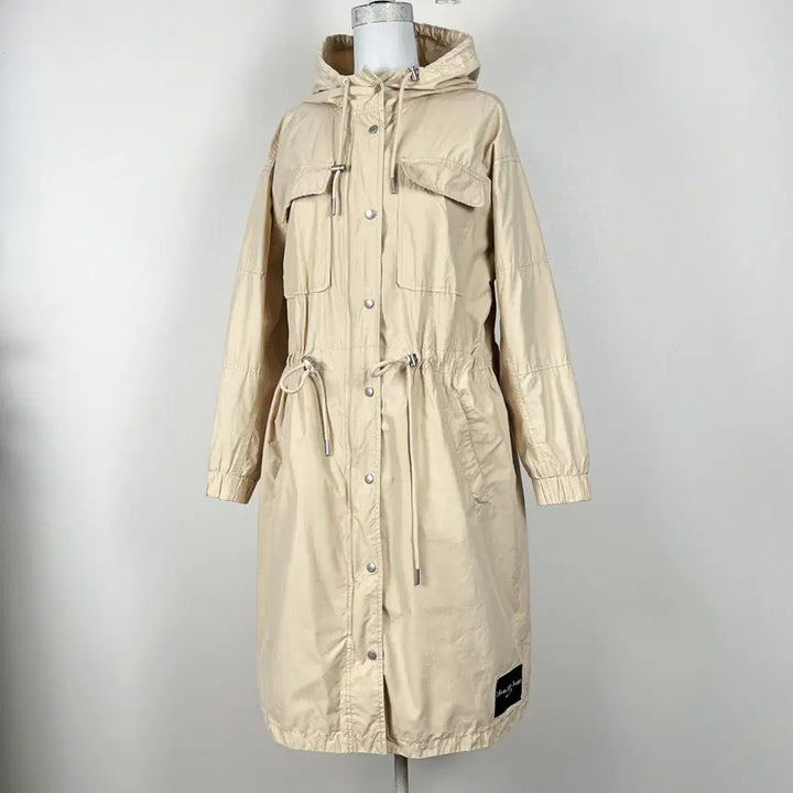 [BUNJANG] Calvin Klein Long Windbreaker Jacket / CK 캘빈클라인/롱 자켓 바람막이 코트 여S M/라덴