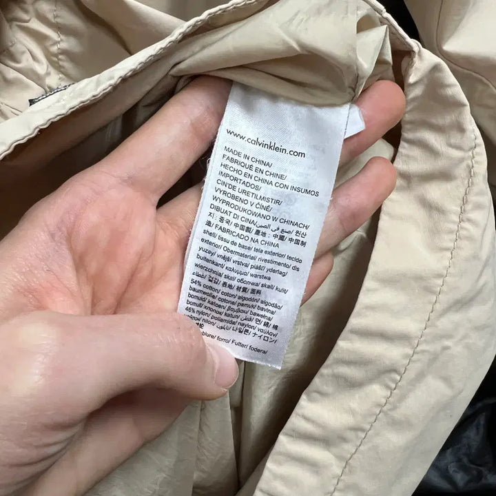 [BUNJANG] Calvin Klein Long Windbreaker Jacket / CK 캘빈클라인/롱 자켓 바람막이 코트 여S M/라덴