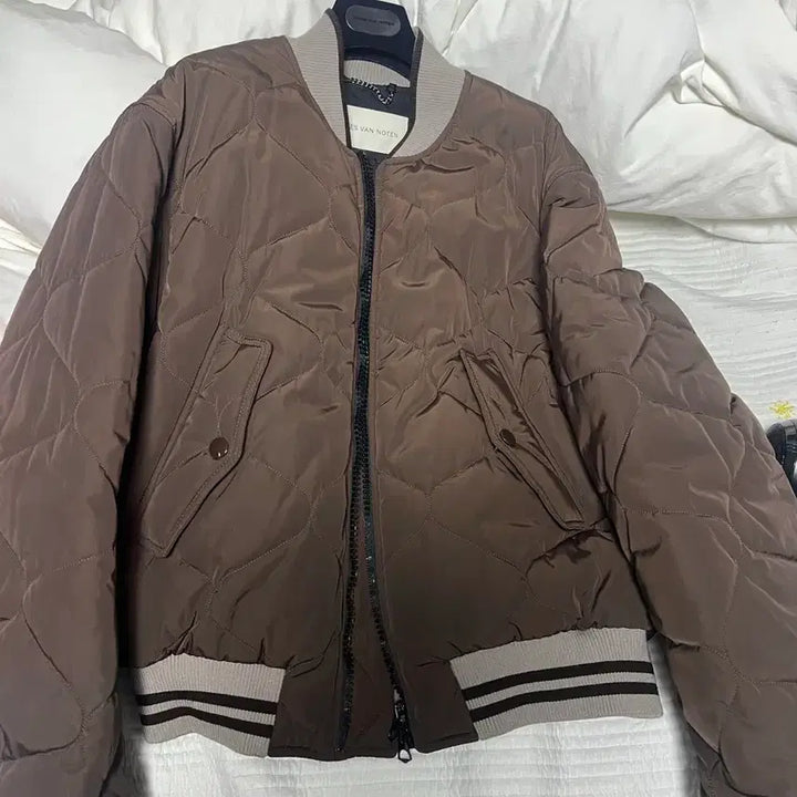 [BUNJANG] Dries Van Noten Quilted Bomber Jacket Brown / 드리스 반 노튼 퀼팅 봄버 자켓 브라운