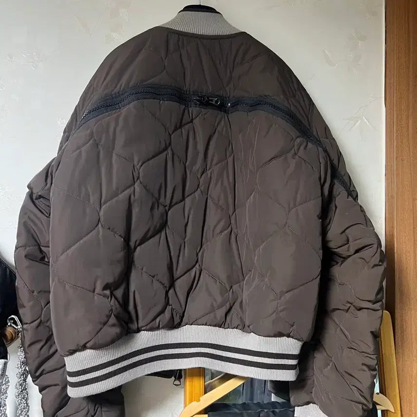 [BUNJANG] Dries Van Noten Quilted Bomber Jacket Brown / 드리스 반 노튼 퀼팅 봄버 자켓 브라운