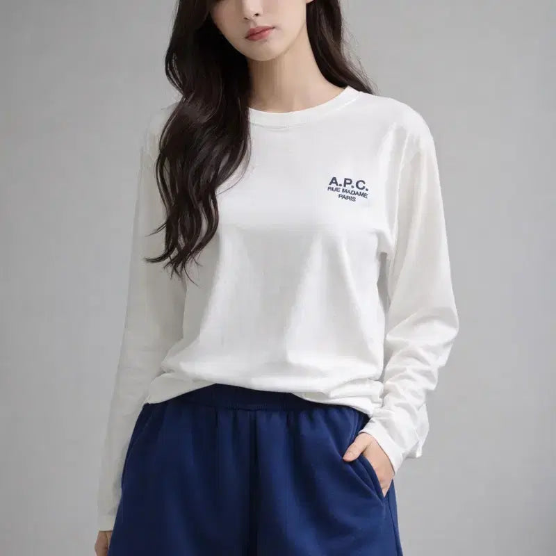 [BUNJANG] A.P.C. Olivier Long Sleeve T-shirt / [여자-XS]A.P.C. 올리비에 긴팔 티셔츠 롱슬리브