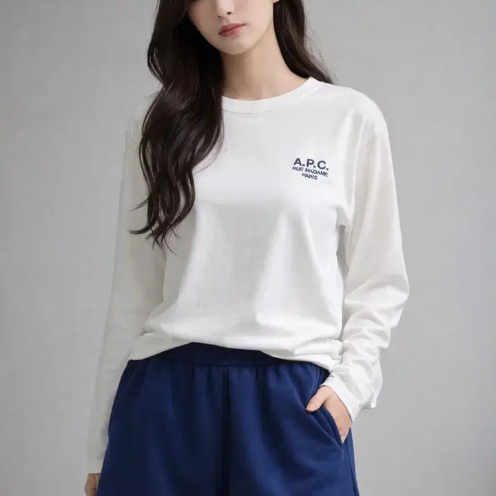 [BUNJANG] A.P.C. Olivier Long Sleeve T-shirt / [여자-XS]A.P.C. 올리비에 긴팔 티셔츠 롱슬리브