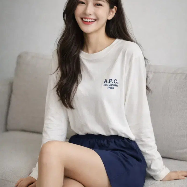 [BUNJANG] A.P.C. Olivier Long Sleeve T-shirt / [여자-XS]A.P.C. 올리비에 긴팔 티셔츠 롱슬리브