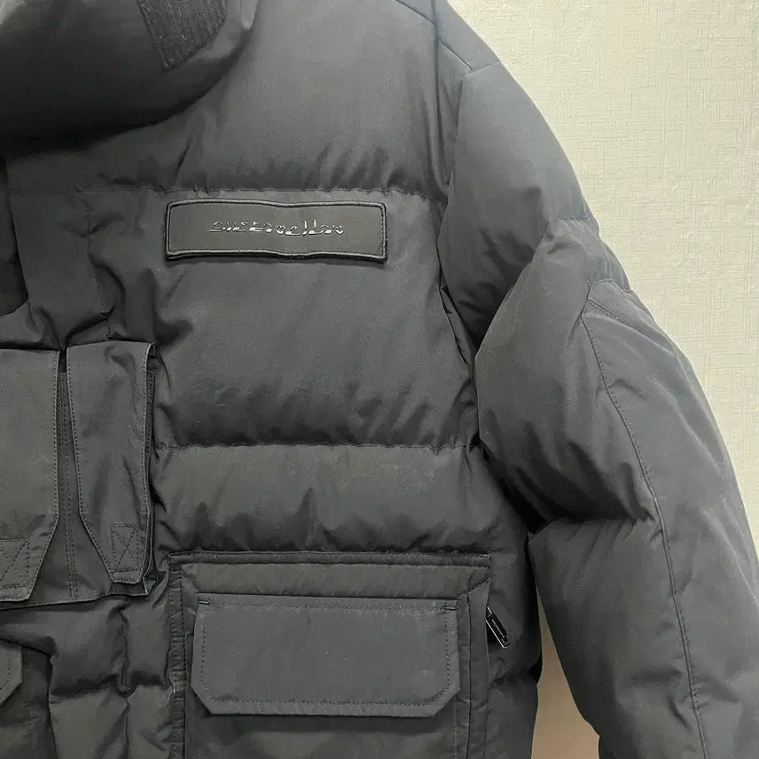[BUNJANG] Customellow X Silencian Oversized Goose Down Short Padded Jacket / 남자 커스텀멜로우 X 실렌시온 오버핏 구스 다운 숏패딩 자켓 100
