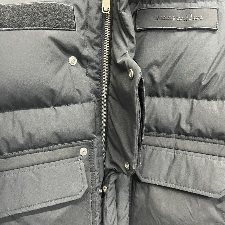 [BUNJANG] Customellow X Silencian Oversized Goose Down Short Padded Jacket / 남자 커스텀멜로우 X 실렌시온 오버핏 구스 다운 숏패딩 자켓 100