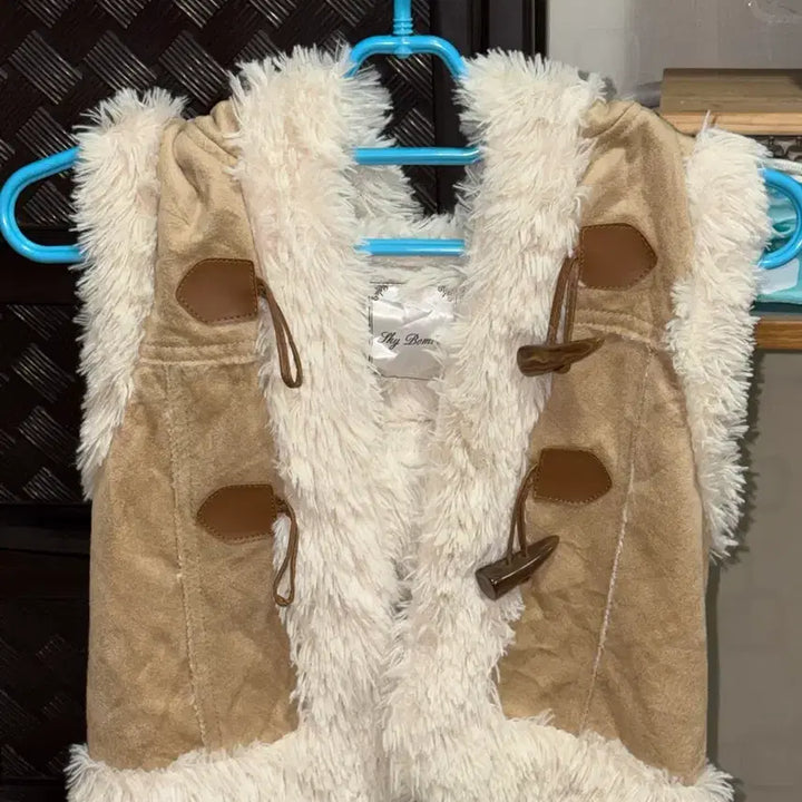 [SOLD OUT] 빈티지 Sky Bomber 퍼 후드 워머 떡볶이 코트 조끼 베스트