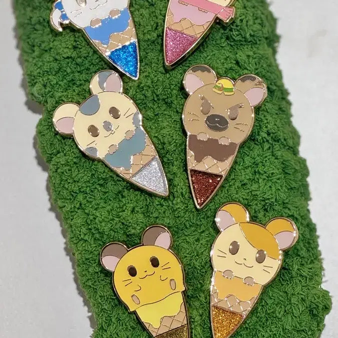 [BUNJANG] Hamutaro Badge Set / 햄토리 뱃지 6종 세트