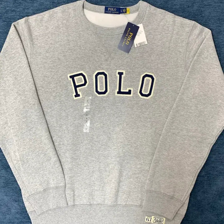 [BUNJANG] Polo Vintage Patch Logo Sweatshirt (Sealed) / [QR가능/쇼핑백O] 폴로 빈티지 패치 로고 맨투맨 미개봉 새상품
