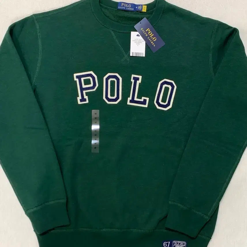 [BUNJANG] Polo Vintage Patch Logo Sweatshirt (Sealed) / [QR가능/쇼핑백O] 폴로 빈티지 패치 로고 맨투맨 미개봉 새상품