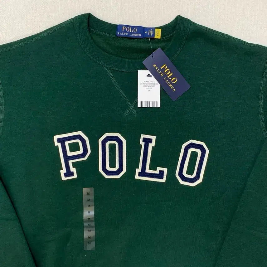 [BUNJANG] Polo Vintage Patch Logo Sweatshirt (Sealed) / [QR가능/쇼핑백O] 폴로 빈티지 패치 로고 맨투맨 미개봉 새상품