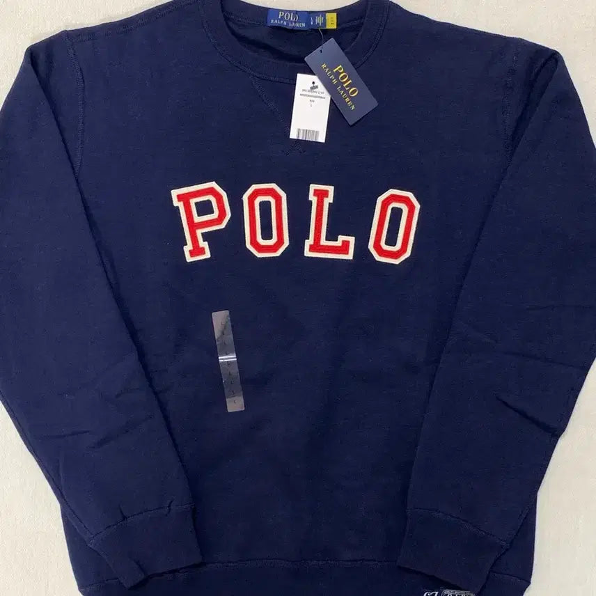 [BUNJANG] Polo Vintage Patch Logo Sweatshirt (Sealed) / [QR가능/쇼핑백O] 폴로 빈티지 패치 로고 맨투맨 미개봉 새상품