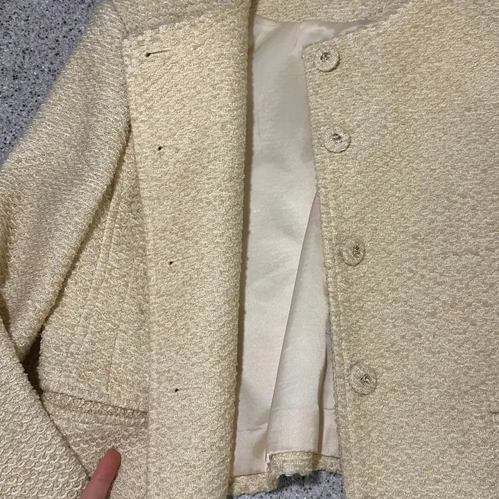 [BUNJANG] We Are Round Tweed Jacket / 위아 we are 라운드 트위드 자켓