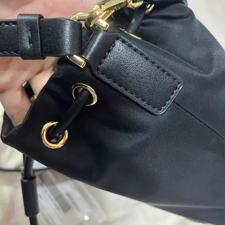 [BUNJANG] Daks Teddy Bear Embroidered Bucket Bag / 닥스 블랙 테디베어 자수 버킷백