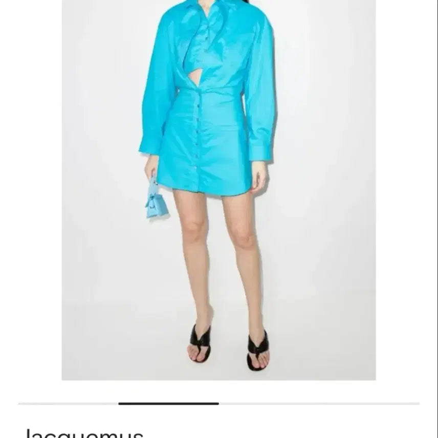 [BUNJANG] Layered Crop Shirt Mini Dress / 크롭 레이어드 셔츠 원피스 미니 드레스