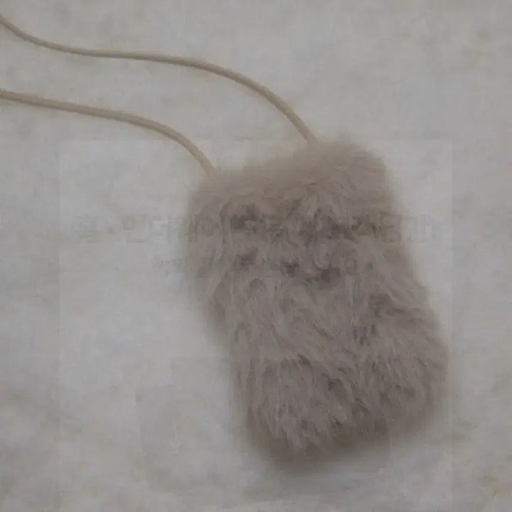 [BUNJANG] Mango Many Please Mini Fur Tote Bag - Gray / 망고매니플리즈 퍼 미니 백 그레이 퍼가방