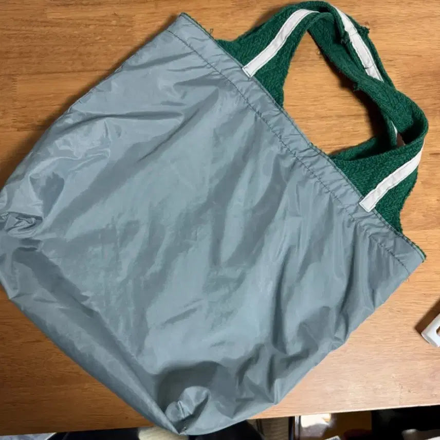 [BUNJANG] Nylon Reversible Tote Bag / 나일론 니트 양면 리버시블 토트백