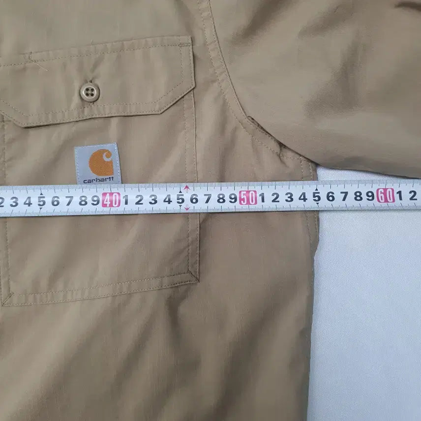 [BUNJANG] Carhartt Short Sleeve Work Shirt Brown M / 1107.칼하트 반팔 워크셔츠 브라운 컬러M
