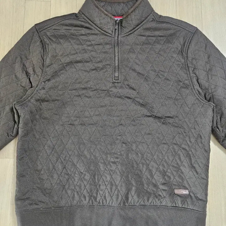 [BUNJANG] Teddy Bear Quilted Half-Zip Sweatshirt (Size 105) / 테디베어 보아털 퀄팅 하프집업 스웨트셔츠 105