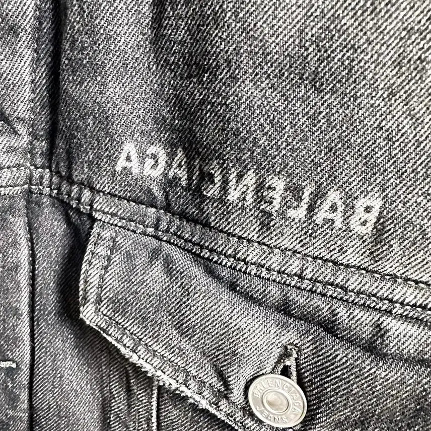 [BUNJANG] Balenciaga Padded Denim Jacket / 발렌시아가 미러 패디드 데님 자켓