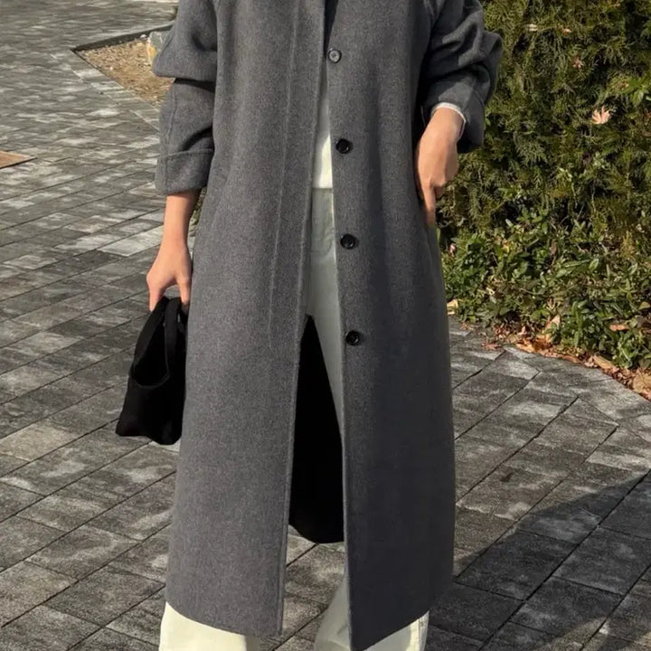 [BUNJANG] Cashmere Wool Long Coat / 캐시 울 롱코트