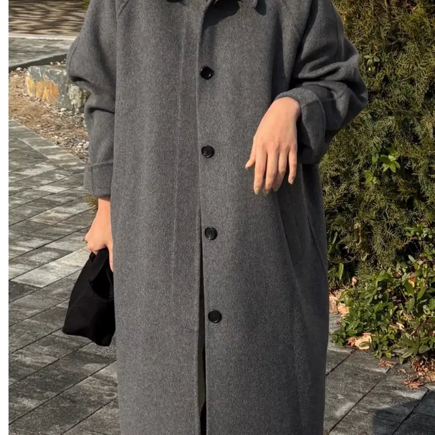 [BUNJANG] Cashmere Wool Long Coat / 캐시 울 롱코트