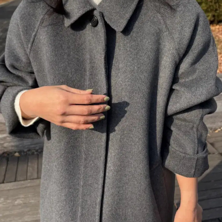 [BUNJANG] Cashmere Wool Long Coat / 캐시 울 롱코트