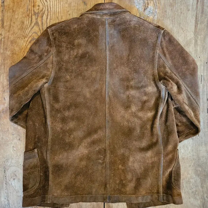 [BUNJANG] RRL Suede Leather Work Jacket / 더블알엘 스웨이드 레더  워크 자켓