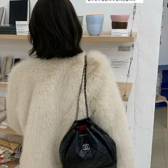 [BUNJANG] Sober Shop Ivory Fur Coat / 소버샵 퍼