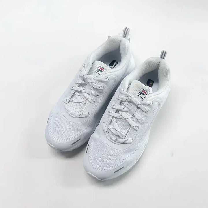 [BUNJANG] Fila Running Shoes - All White Mesh Sneakers / [245] 휠라 운동화 올화이트 메쉬 런닝화 1RM01259D