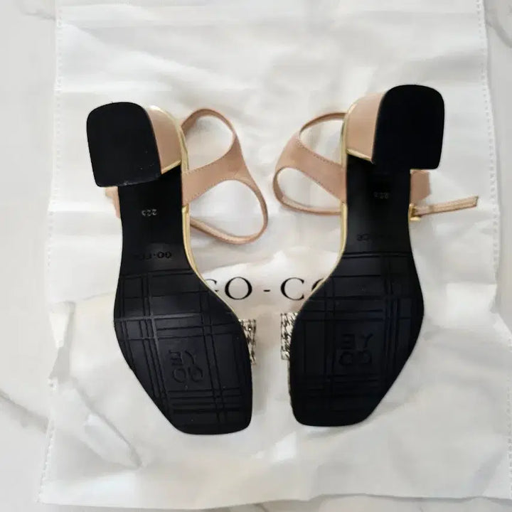 [BUNJANG] Gose Houndstooth Pearl Sandals (225) / (새상품)고세 펄 하운즈투스 샌들 225사이즈