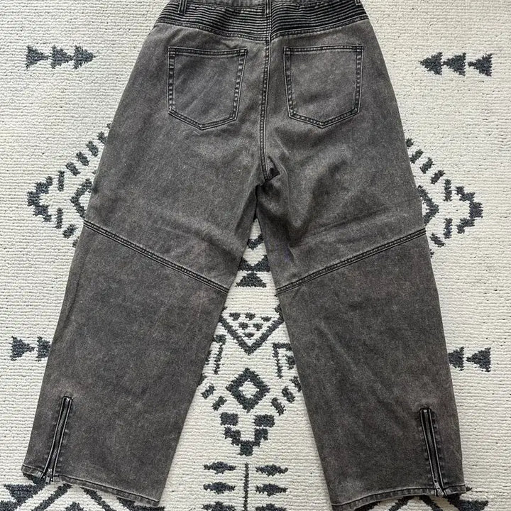 [BUNJANG] Minav Denim Biker Pants / 미나브 데님 바이커 팬츠