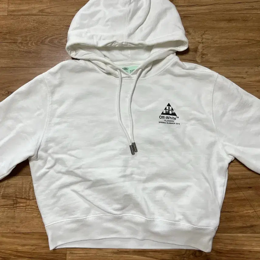 [BUNJANG] Off-White Flower Print Hoodie / [오프화이트]플라워 프린팅 후드티