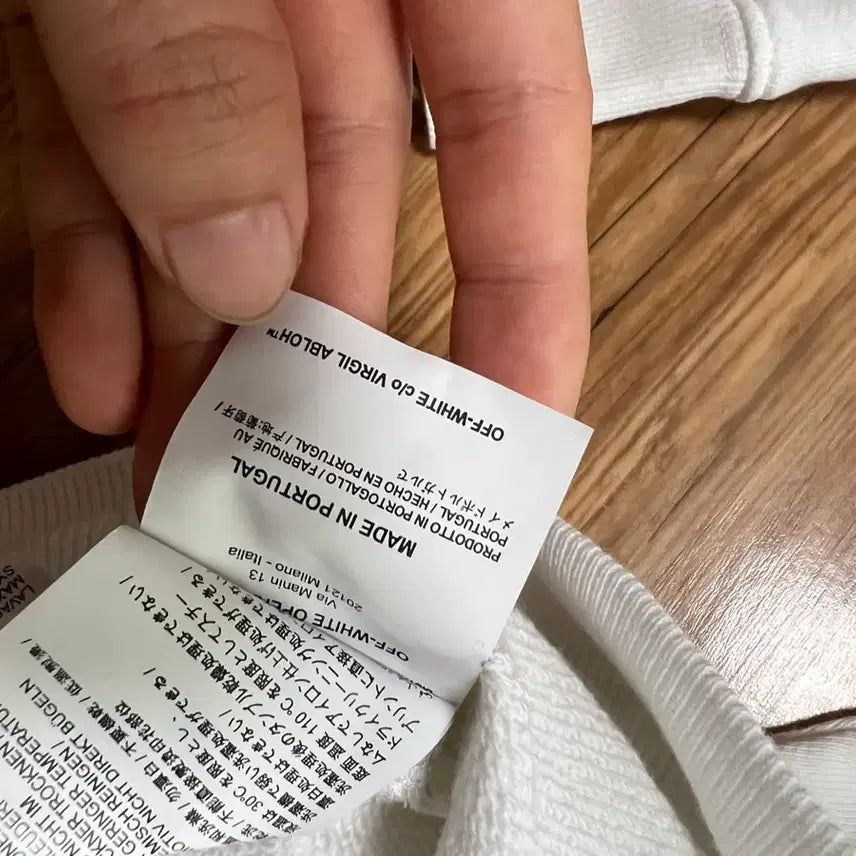 [BUNJANG] Off-White Flower Print Hoodie / [오프화이트]플라워 프린팅 후드티