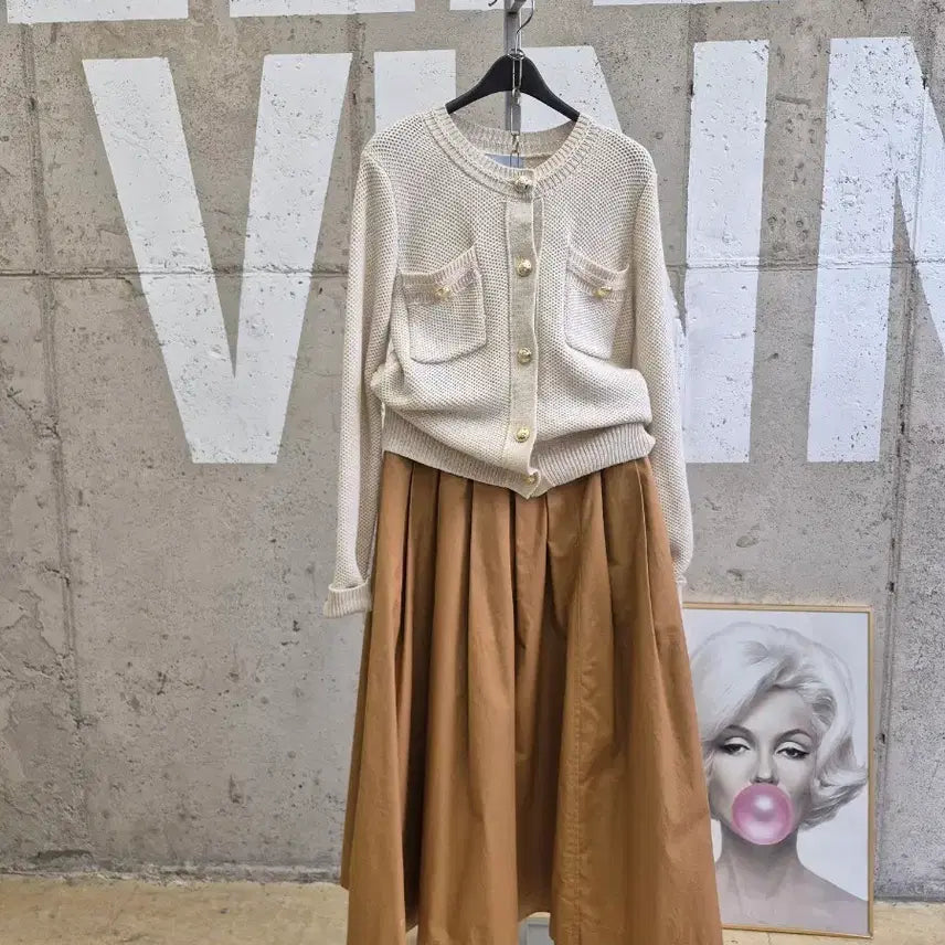 [BUNJANG] ST. JOHN 2024 Tweed Knit Cardigan / 특가)ST.JOHN(2024)트위드 니트가디건