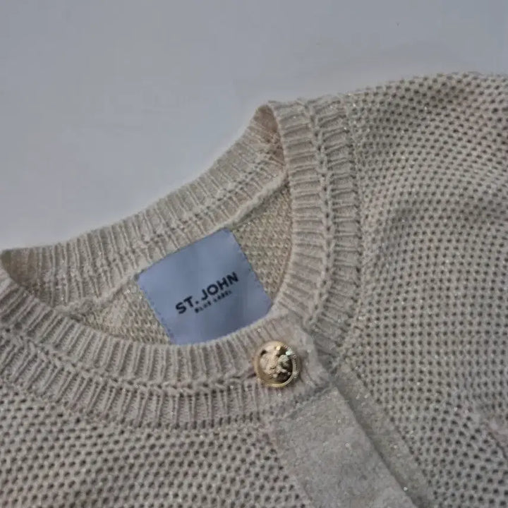 [BUNJANG] ST. JOHN 2024 Tweed Knit Cardigan / 특가)ST.JOHN(2024)트위드 니트가디건