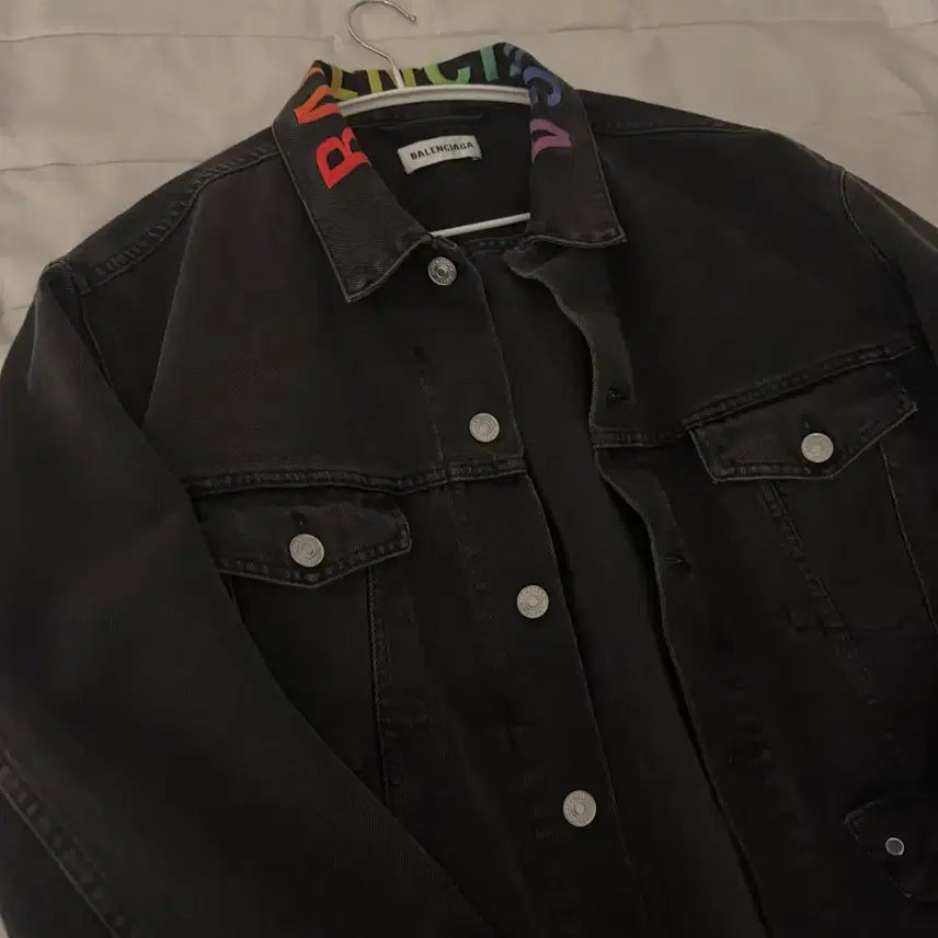 [BUNJANG] Balenciaga Black Denim Jacket / 발렌시아가 블랙 데님 자켓