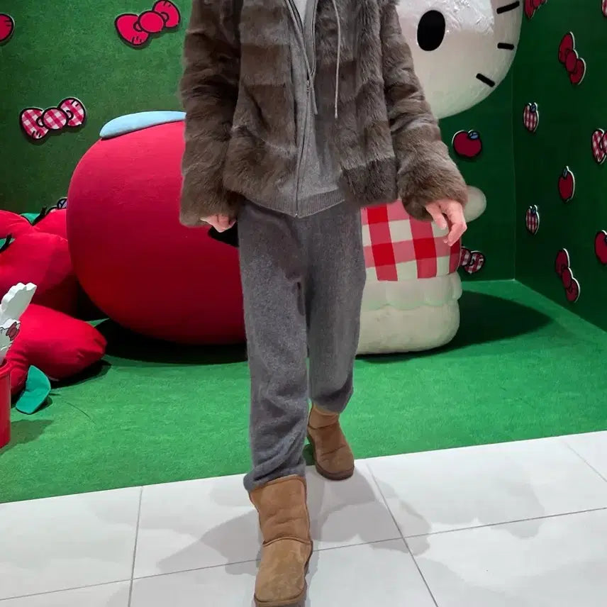 [BUNJANG] EMBA Horizontal Real Mink Jacket / EMBA 호리젠탈 리얼 밍크 자켓