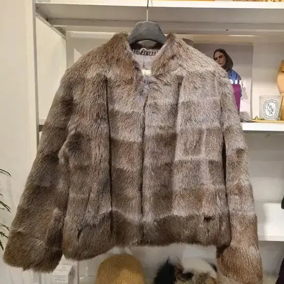 [BUNJANG] EMBA Horizontal Real Mink Jacket / EMBA 호리젠탈 리얼 밍크 자켓