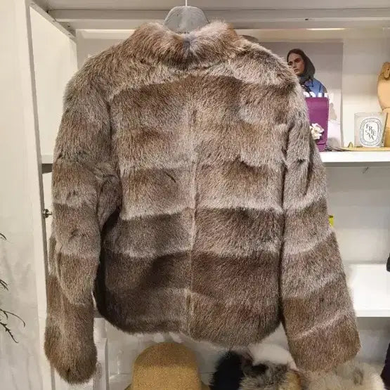 [BUNJANG] EMBA Horizontal Real Mink Jacket / EMBA 호리젠탈 리얼 밍크 자켓