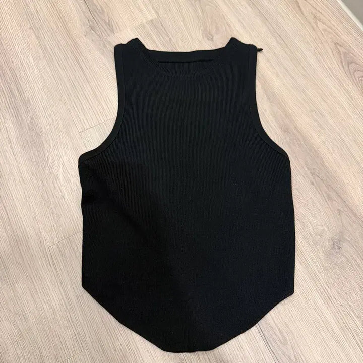 [BUNJANG] Imported Ribbed Crop Top / 수입의류 쫀쫀 골지 민소매 크롭